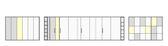 Plan Fronten Wandverbau